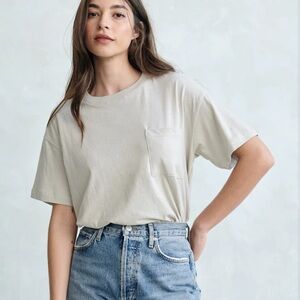 JENNI KAYNE | Vintage Pocket Tee | Size Small Relaxed Boxy Short Sleeve Tee